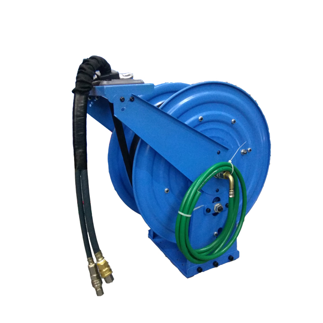 Dual hose reel | Retractable hydraulic hose reel ASDH500D