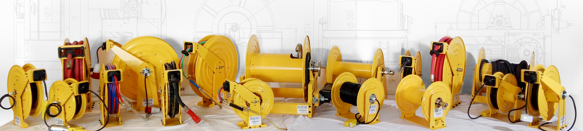 Retractable power cord reel industrial cable reel factory AESC370D